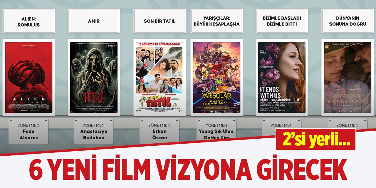 Bu hafta 2'si yerli 6 film vizyonda