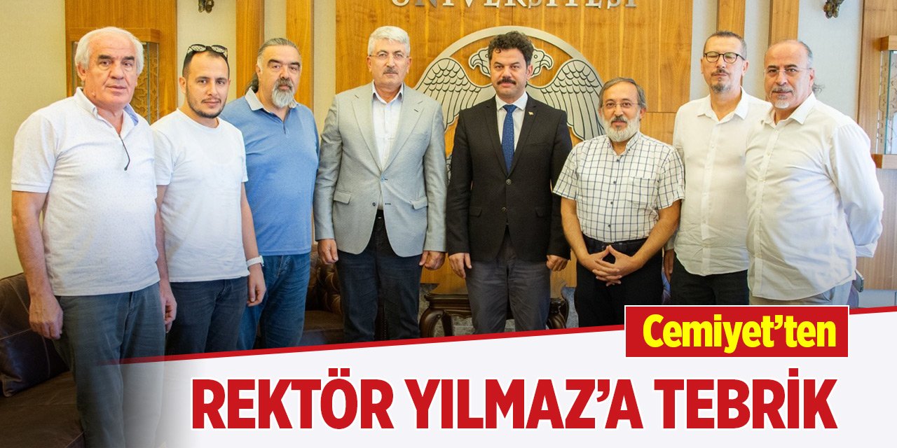 Cemiyet’ten Rektör Yılmaz’a tebrik