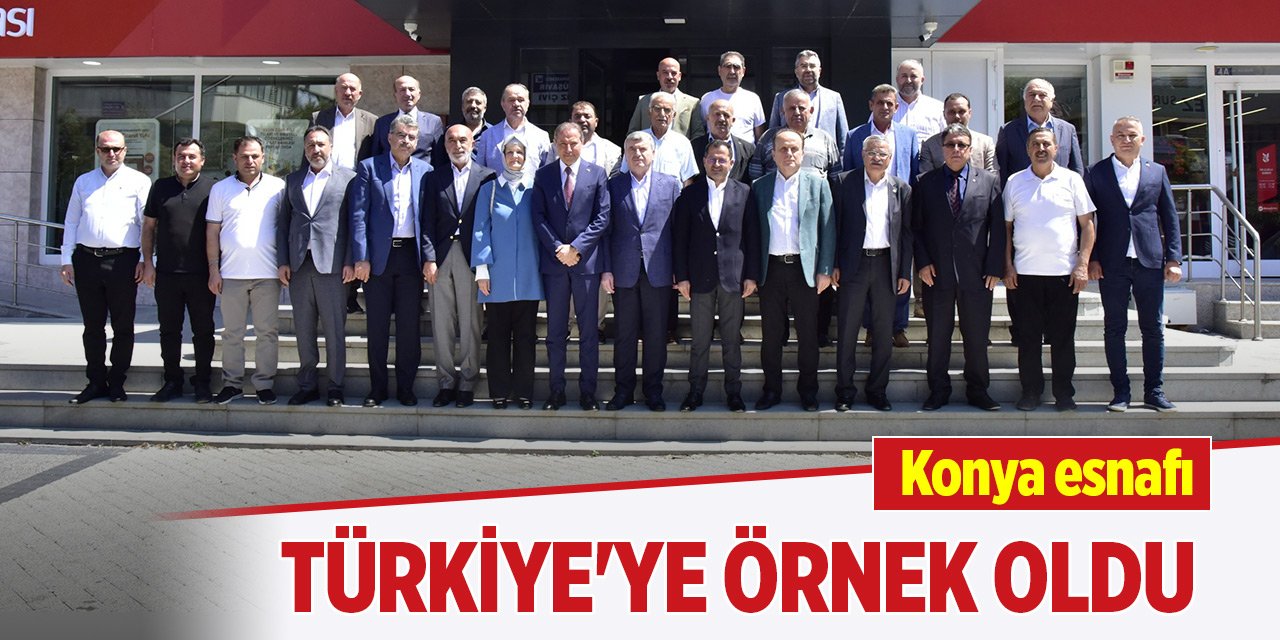 Konya esnafı Türkiye'ye örnek oldu