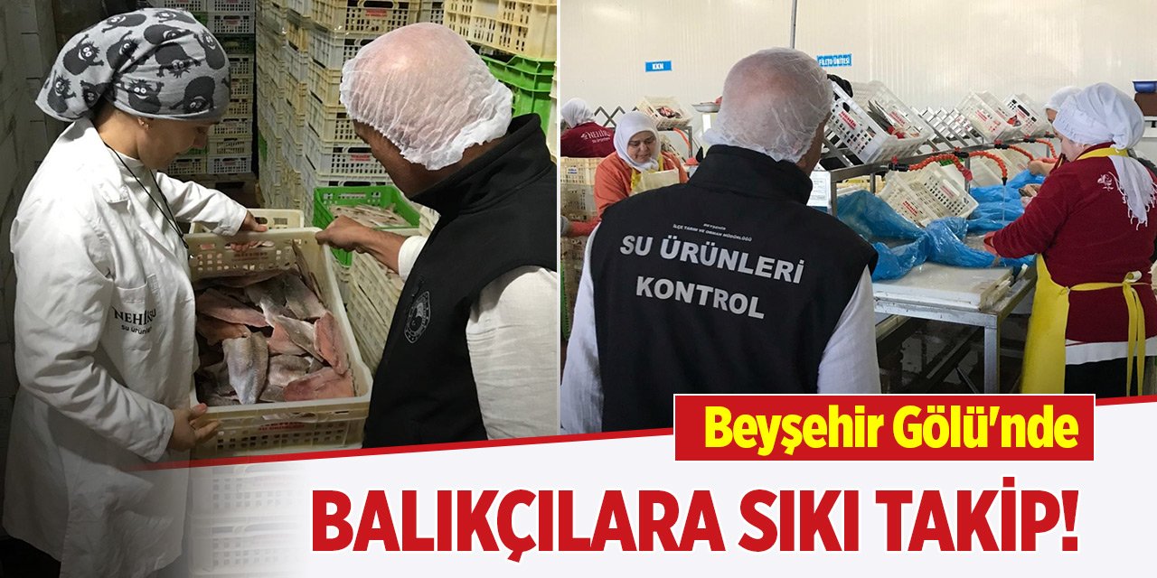 Beyşehir Gölü'nde balıkçılara sıkı takip