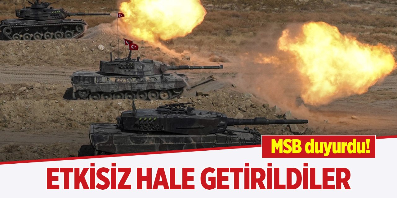 6 PKK/YPG'li terörist etkisiz hale getirildi