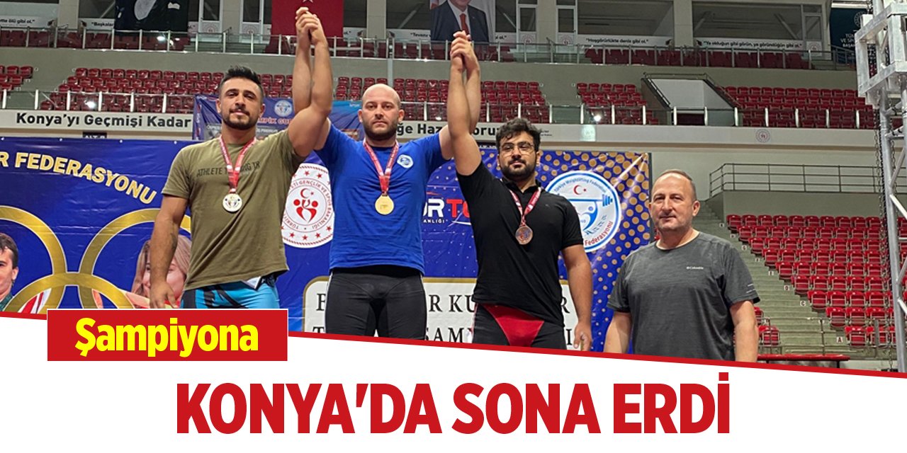 Şampiyona Konya'da sona erdi