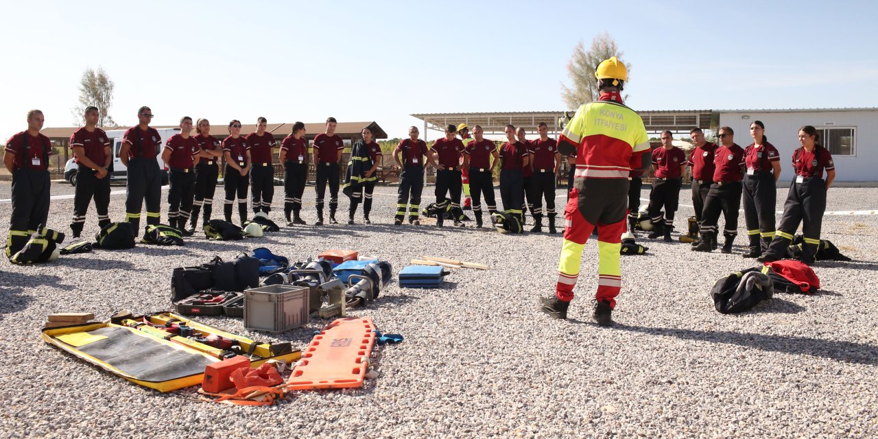 Konya İtfaiyesi, KKTC’de görevli itfaiye personellerine eğitim verdi