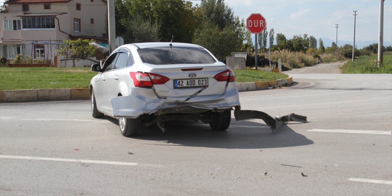 Konya'da kaza anı kamerada