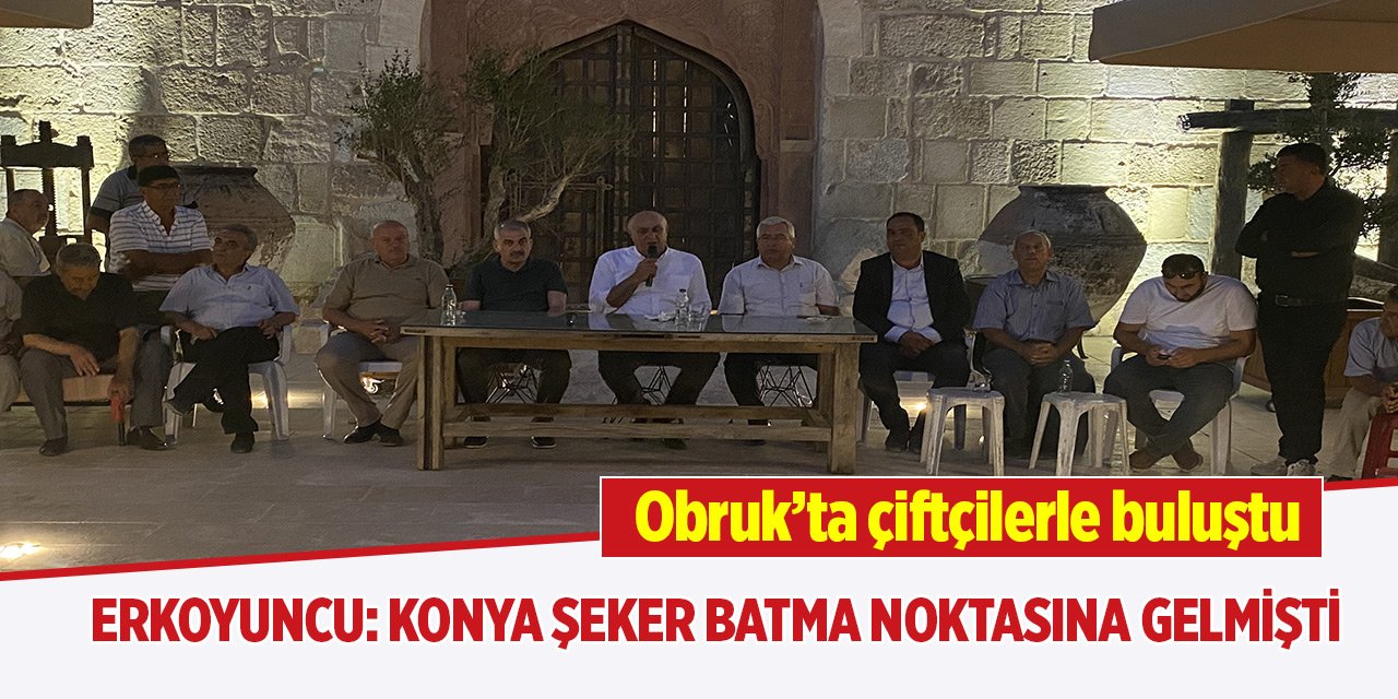 Başkan Erkoyuncu: Konya Şeker batma noktasına gelmişti