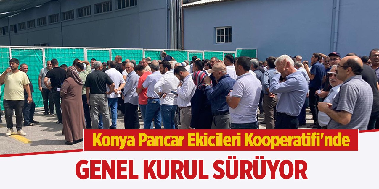 Konya Pancar Ekicileri Kooperatifi'nde oy işlemleri sürüyor