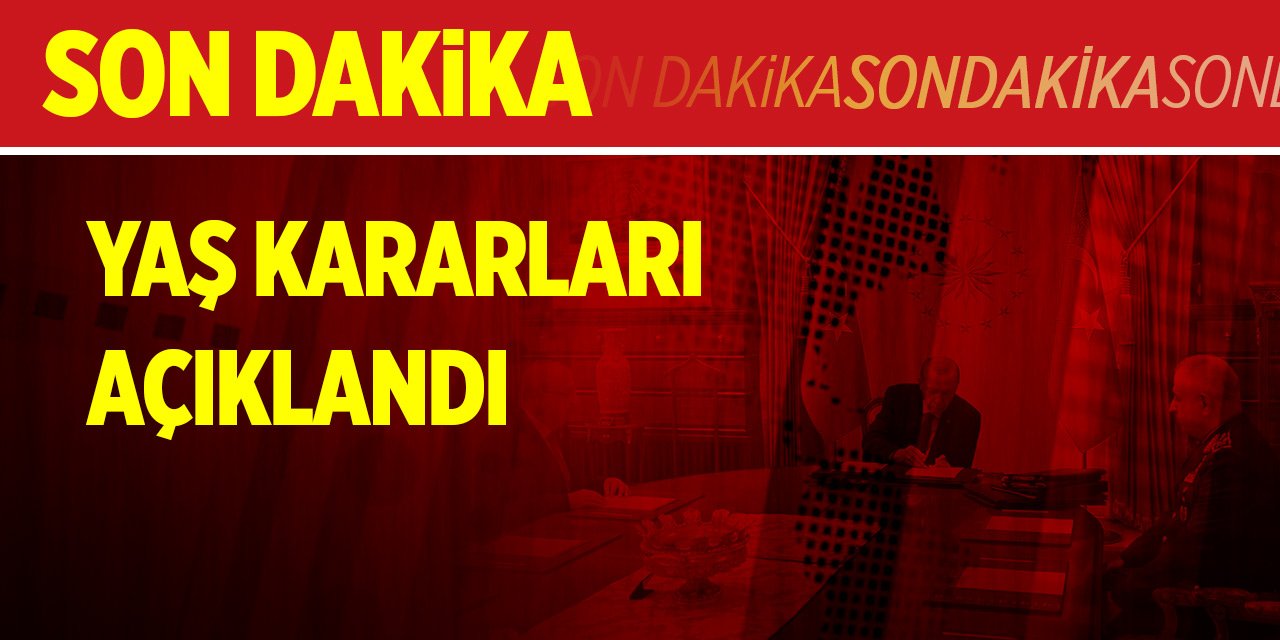 Son Dakika! Cumhurbaşkanı Erdoğan, YAŞ kararlarını imzaladı